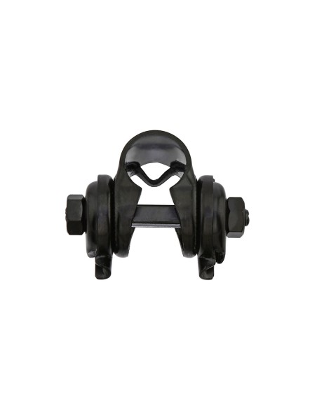Saddle Clamp Single Rail Black.